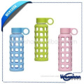 glass water bottle with silicone sleeve fashion colorful with superior quality the silicone feeding bottle cover